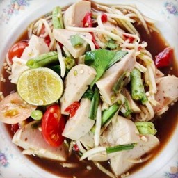 ตำหมูยอ  (ไม่มีแยกเครื่อง)