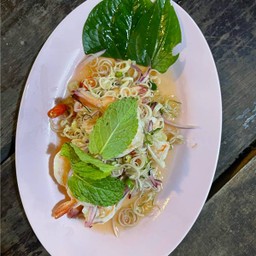 ยำตะไคร้กุ้งสด