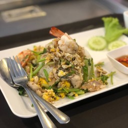 ข้าวแห้งปลา+กุ้ง