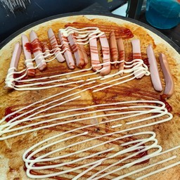 Pizza Sauce + Sausage + Imitation Crab