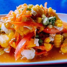 ตำข้าวโพดไข่เค็ม