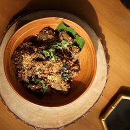 ผัดมะเขือยาวหมูสับ