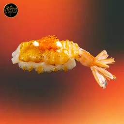 ข้าวปั้นกุ้งอาร์เจนติน่า ซอส ไซเกียว