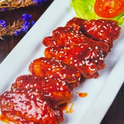 ไก่ทอดราดซอสเกาหลี