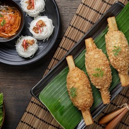 กุ้งพันอ้อยเล็ก (3ชิ้น)