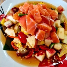 ตำผลไม้รวมแซลมอนไข่กุ้ง