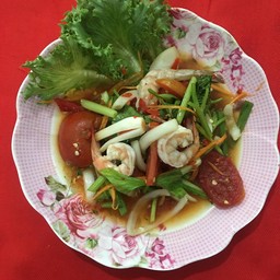 ยำกุ้งสุก