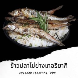 D24 ข้าวหน้าปลาไข่ย่างซีอิ้ว Shisamo Teriyaki Don