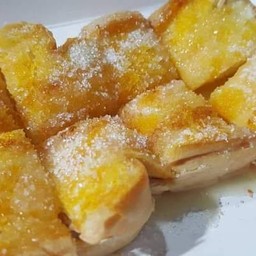 ขนมปังปิ้ง+เนยน้ำตาล 3แผ่น