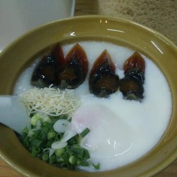 โจ๊กใข่ลวก+ใข่เยี่ยวม้า(พิเศษ)