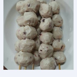 ลูกชิ้นปลาหมึกม่วงไม้ใหญ่