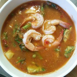 แกงส้มชะอมไข่กุ้ง