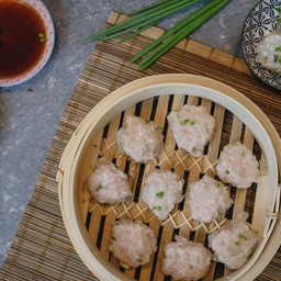 ขนมจีบหมู + ขนมจีบกุ้ง