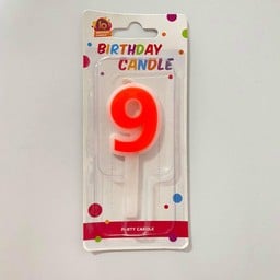 เทียนตัวเลข 9