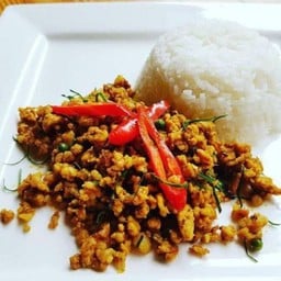 เมนูคั่วกลิ้งราดข้าว