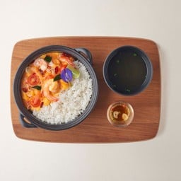 ข้าวไข่ข้นกุ้ง ซอสต้มยำ