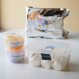 ชุดบัวลอยฝอยทองไอศครีม DIY สำหรับ 3 คน