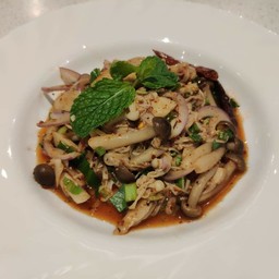 ลาบเห็ดแซ่บ Mushroom spicy salad