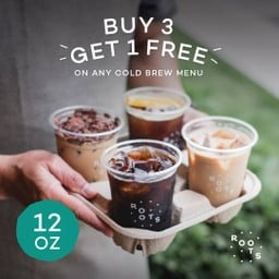 Buy 3 free1 on any cold brew (12oz)