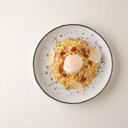 สปาคาเก็ตตี้คาโบนารา ไข่ออนเซ็น