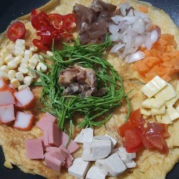 ไข่เจียวเนยสดยัดไส้