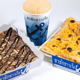 โรตีชาชักชาวเรือ ตลาดร้อยชั่ง หนามแดง