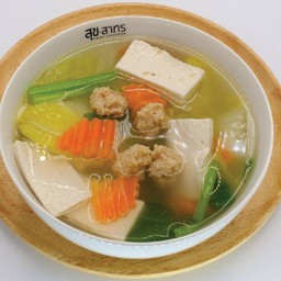 แกงจืดเต้าหู้ไต้หวันผักกาดขาวเจ (กับข้าว) J Tofu and white cabbage soup