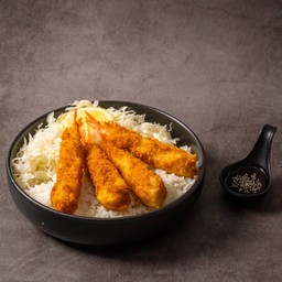 ข้าวกุ้งทอดทงคัตสึ