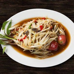 ส้มตำปูปลาร้า (Salted crab Som Tum)