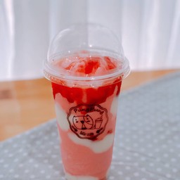 สตอเบอร์รี่สมูทตี้โยเกิร์ต - ปั่น