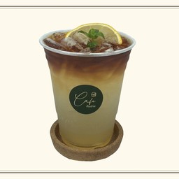 กาแฟน้ำผึ้งมะนาวโซดา (เย็น)