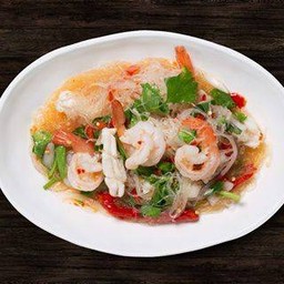 ยำวุ้นเส้นกุ้งสด