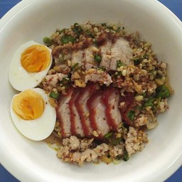 ก๋วยเตี๋ยวต้มยำ3แซ่บ(ไม่มีไข่ต้ม เลือกเพิ่มเติมได้)