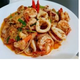 ผัดผงกะหรี่ทะเล [กับข้าว]