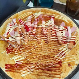 Pizza Sauce + Ham + Imitation Crab + Sausage + Cheese