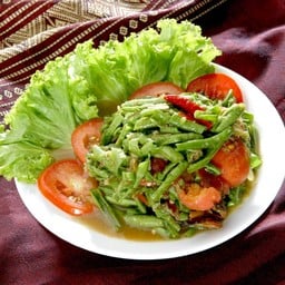 ตำถั่วฝักยาวปู