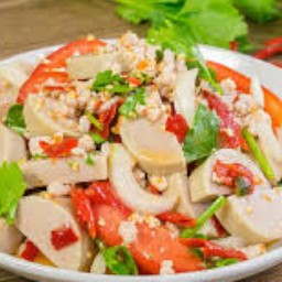 ยำหมูยอ+หมูสับ