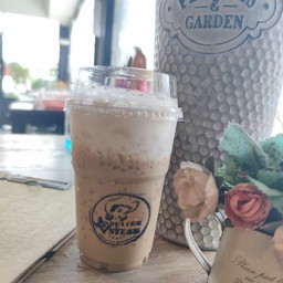 คาปูชิโน่เย็น (แยกน้ำแข็ง)