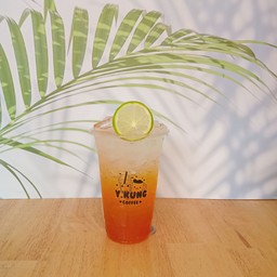 ชามะนาวน้ำผึ้งโซดา(เย็น)