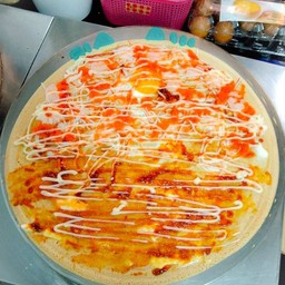 แป้งวนิลา ไข่ไก่ พริกเผา ปูอัด เบค่อน  ไข่กุ้ง