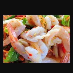 ยำกุ้งลวก