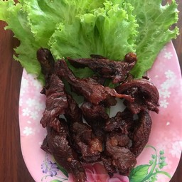 ทอดเนื้อแดดเดียว