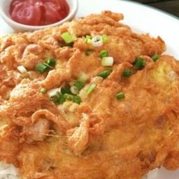 ไข่เจียวหมูสับ(กับข้าว)