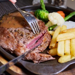 สเต็กเนื้อสันใน(เนื้อไทย)