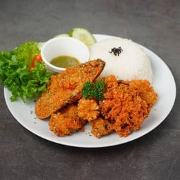 ข้าวหน้า ทะเลทอด