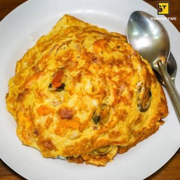 ข้าวไข่เจียวหอยแมลงภู่