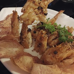 กุ้งแชบ๊วยทอดพริกเกลือ