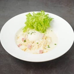 สปาเก็ตตี้คาโบนาร่าไข่ลาวา