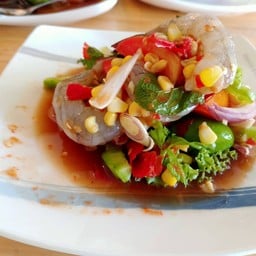 ร้านตำยำสากกะเบือ(ปิดให้บริการ) สาขา ถนนไทยรามัญ ตรงข้ามอาเมชอน