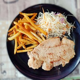 สเต็ก หมู สันนอก